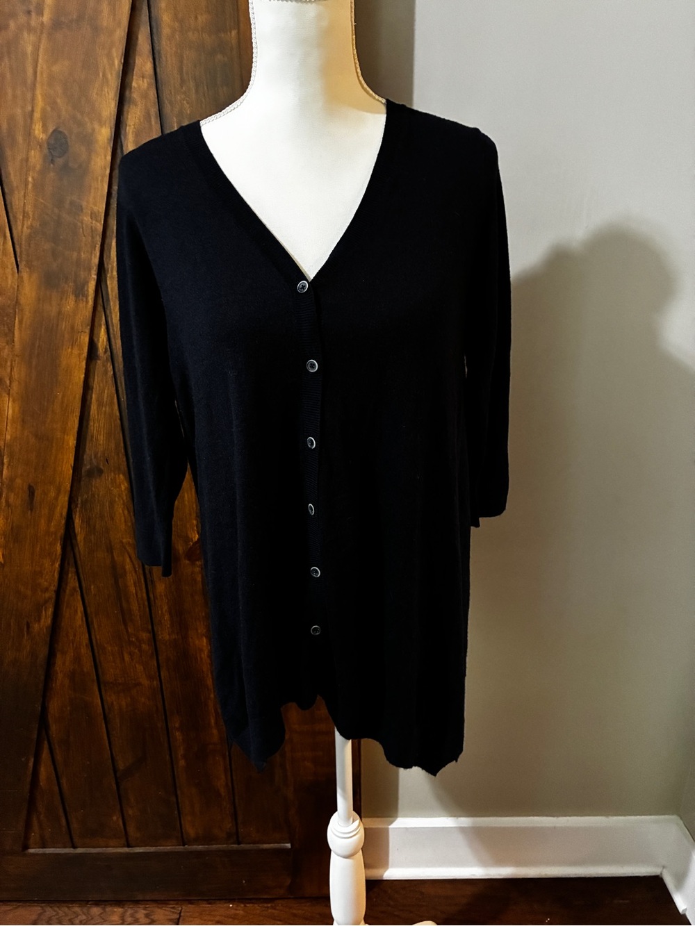 Vince Women’s Longline Black Cardigan Size XS Could Fit A Small Very Soft EUC